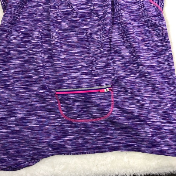 Athleta Purple Pop Space Dye Tee Shirt - Picture 4 of 8
